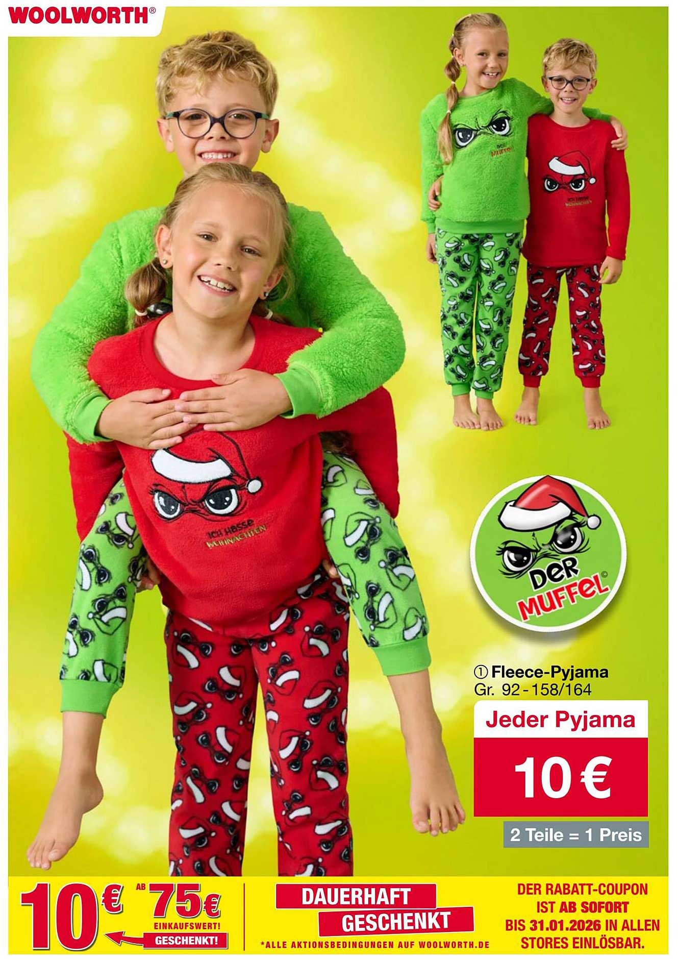 Fleece-Pyjama für Kinder - Jeder Pyjama nur 10 €!