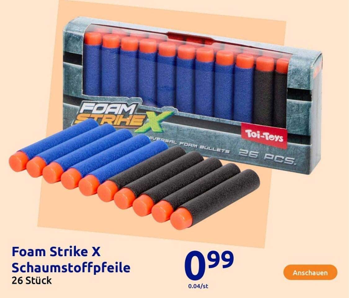 Foam Strike X Schaumstoffpfeile 26 Stück