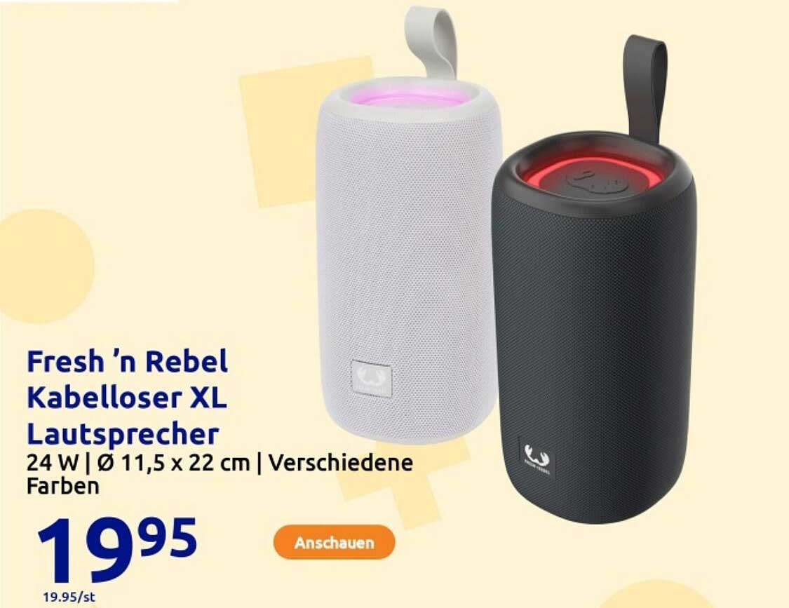 Fresh ’n Rebel Kabelloser XL Lautsprecher
