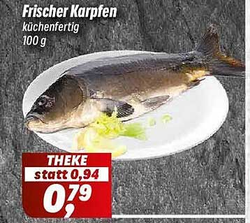 Frischer Karpfen küchenfertig 100 g