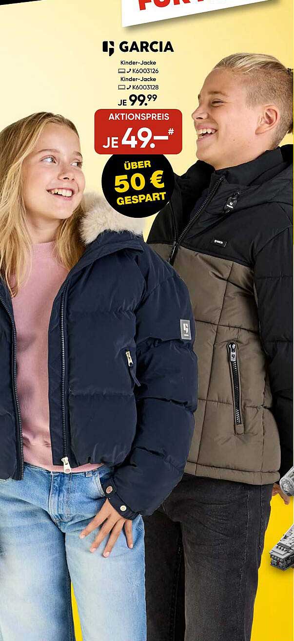 GARCIAs Kinder-Jacke für nur 49,99 € statt 99,99 €
