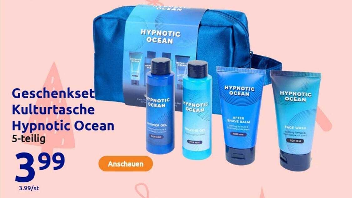 Geschenkset Kulturtasche Hypnotic Ocean 5-teilig