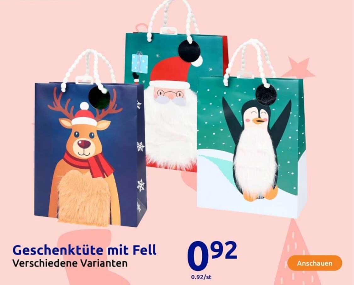 Geschenküte mit Fell - Verschiedene Varianten