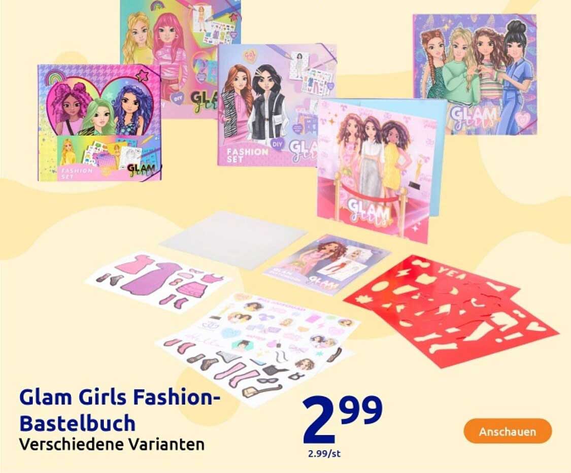 Glam Girls Fashion-Bastelbuch - Verschiedene Varianten