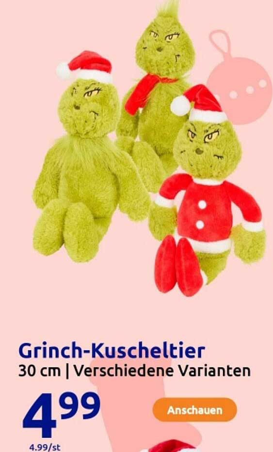 Grinch-Kuscheltier 30 cm | Verschiedene Varianten