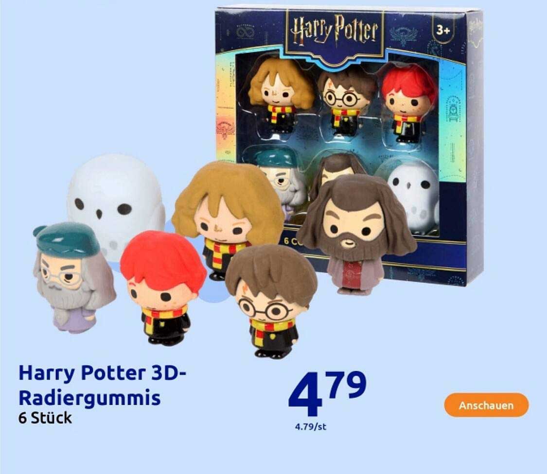 Harry Potter 3D-Radiergummis 6 Stück