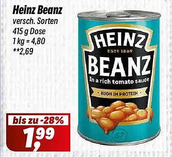 Heinz Beanz vielseitige Sorten - 415 g Dose