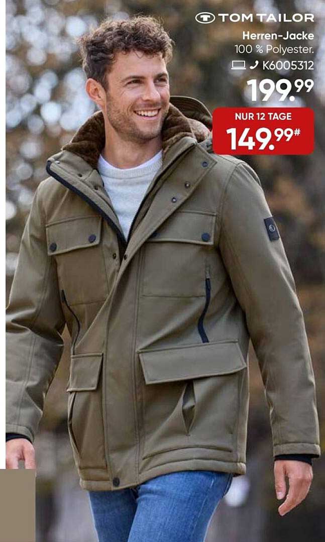 Herren-Jacke von Tom Tailor - 100 % Polyester