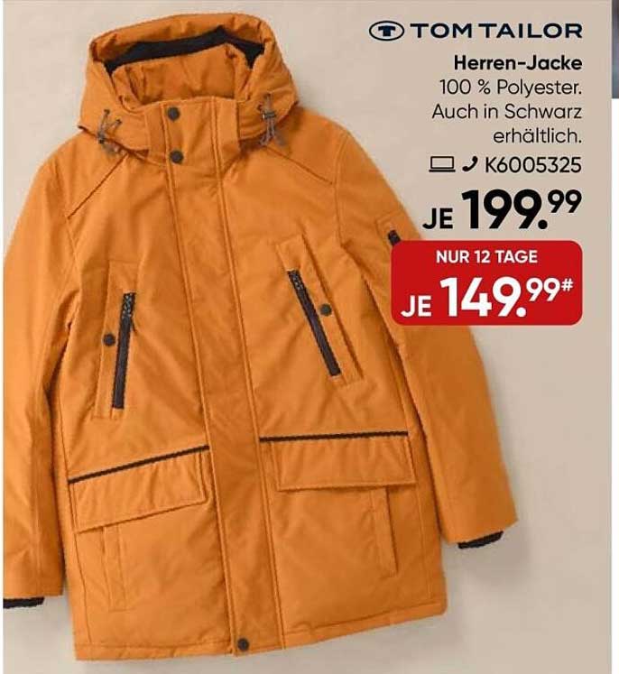 Herren-Jacke von Tom Tailor – 100 % Polyester