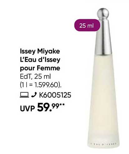 Issey Miyake L'Eau d'Issey pour Femme EdT, 25 ml