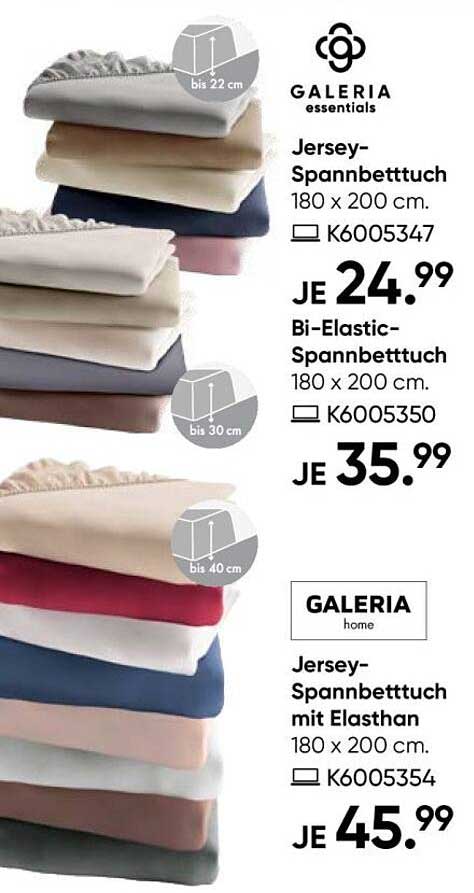 Jersey-Spannbetttuch 180 x 200 cm