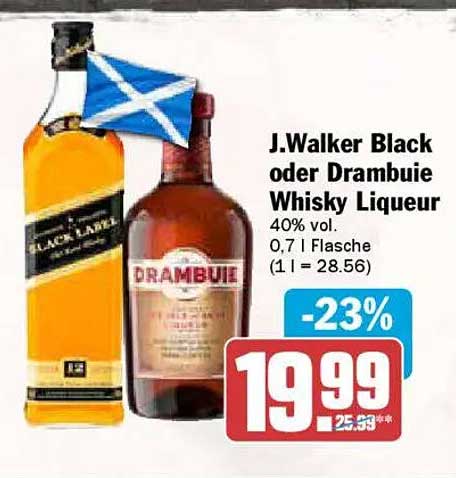 J.Walker Black oder Drambuie Whisky Liqueur