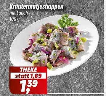 Kräutermatjeshappen mit Lauch 100 g