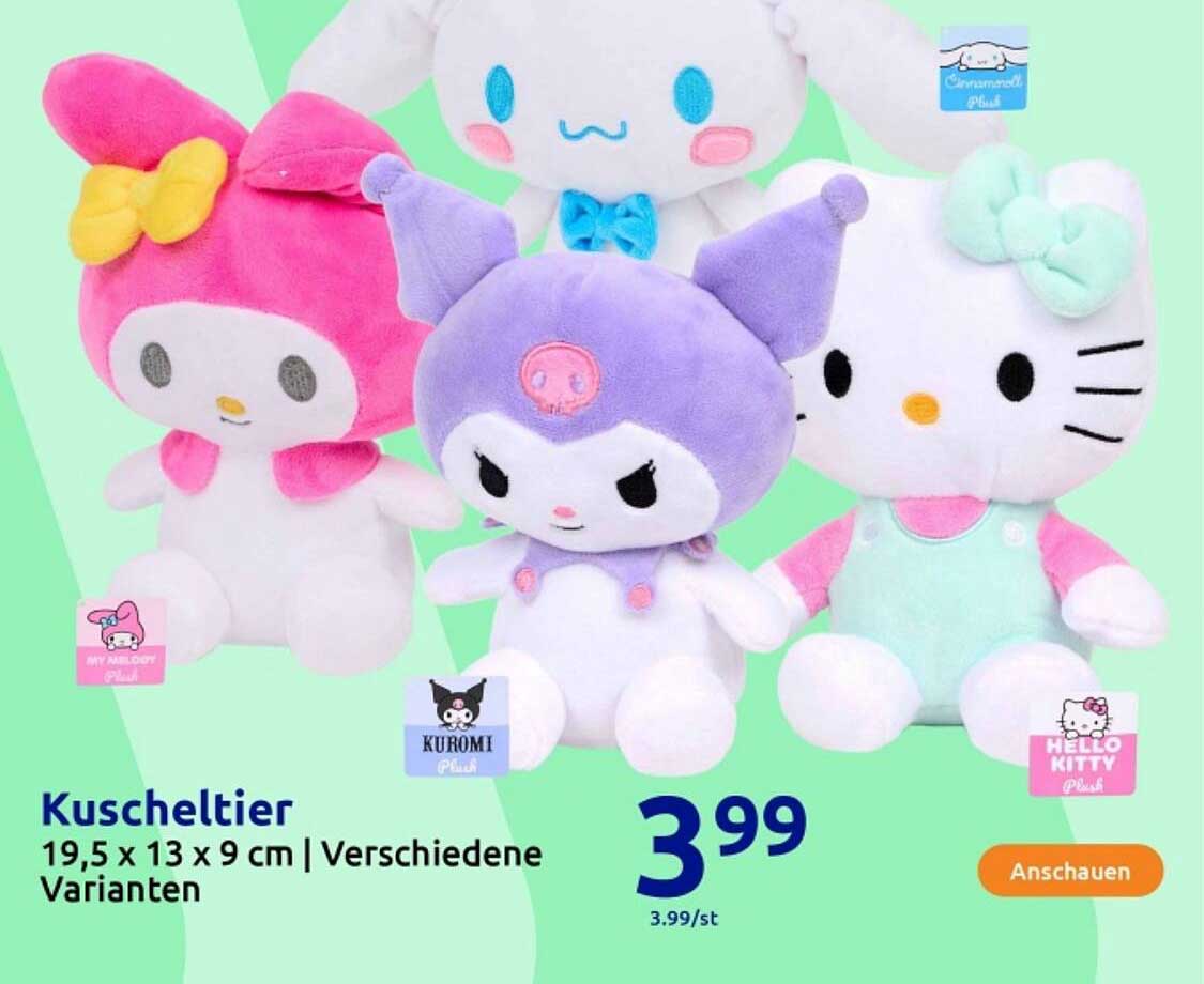 Kuscheltier - My Melody, Kuromi und Hello Kitty