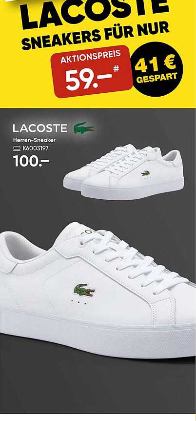LACOSTE Herren-Sneaker für nur 59,- €