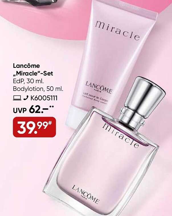Lancôme „Miracle“-Set EdP 30 ml. Bodylotion, 50 ml.