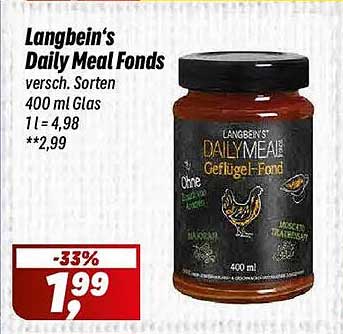 Langbein's Daily Meal Fonds - Geflügel-Fond 400 ml