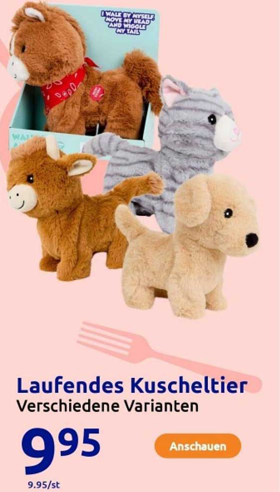 Laufendes Kuscheltier - Verschiedene Varianten