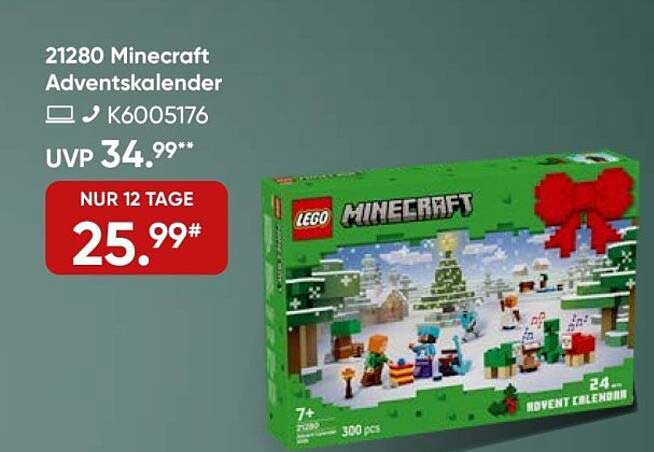 LEGO 21280 Minecraft Adventskalender