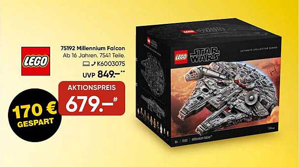 LEGO Star Wars 75192 Millennium Falcon - Aktionspreis