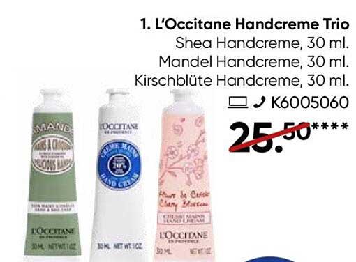 L’Occitane Handcreme Trio