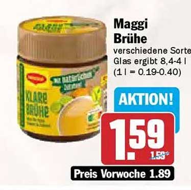 Maggi Brühe – verschiedene Sorten