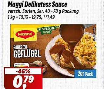 Maggi Delikatess Sauce, 2er Pack (40-78 g)