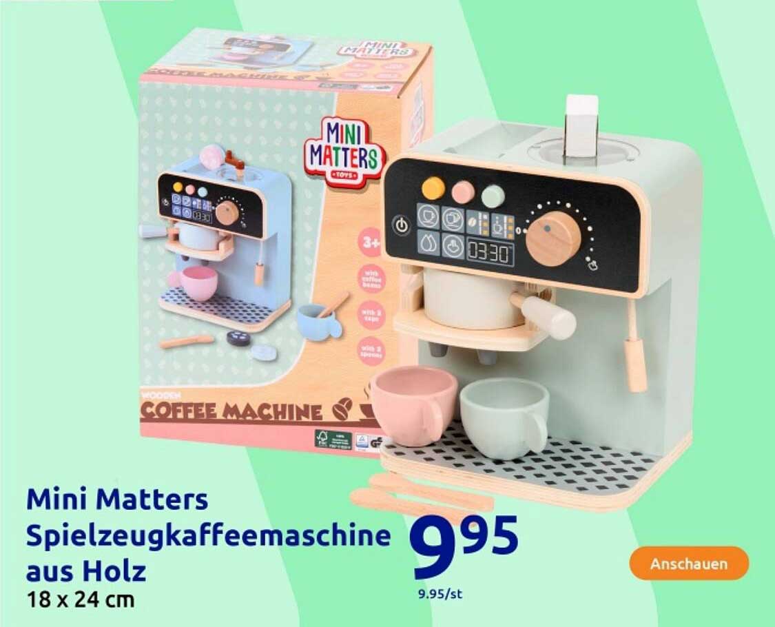 Mini Matters Spielzeugkaffeemaschine aus Holz