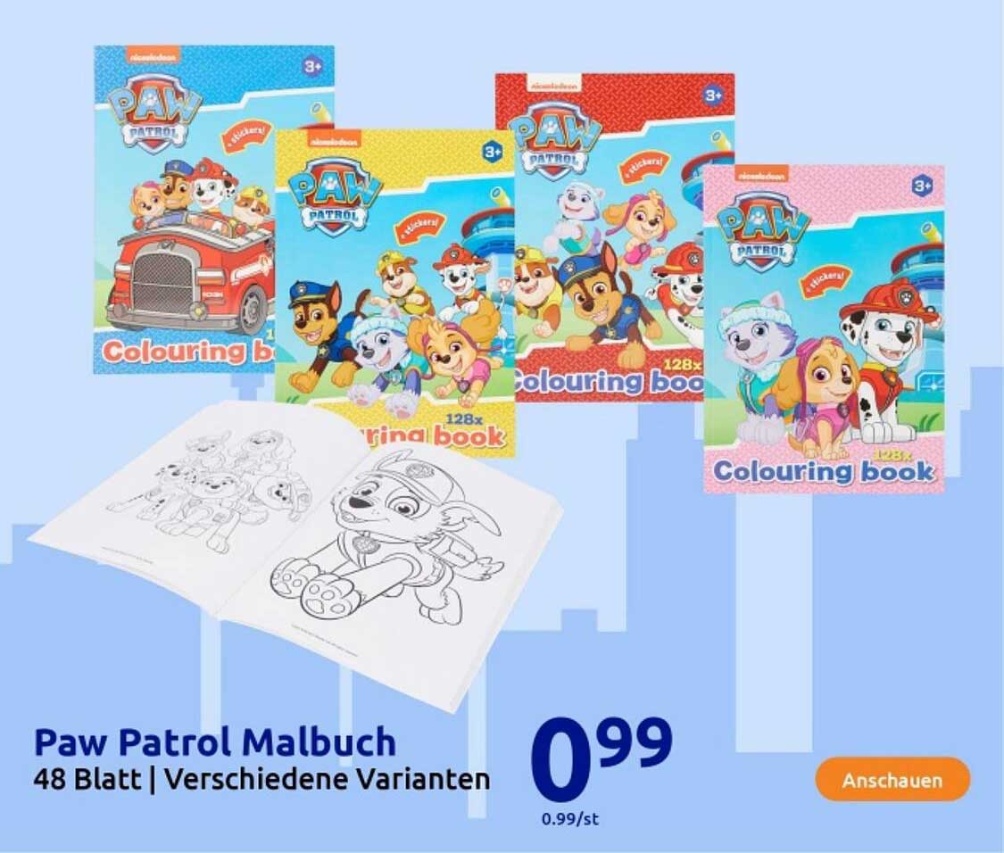 Paw Patrol Malbuch - 48 Blatt | Verschiedene Varianten