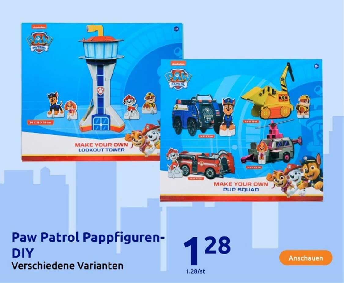 Paw Patrol Pappfiguren-DIY - Verschiedene Varianten