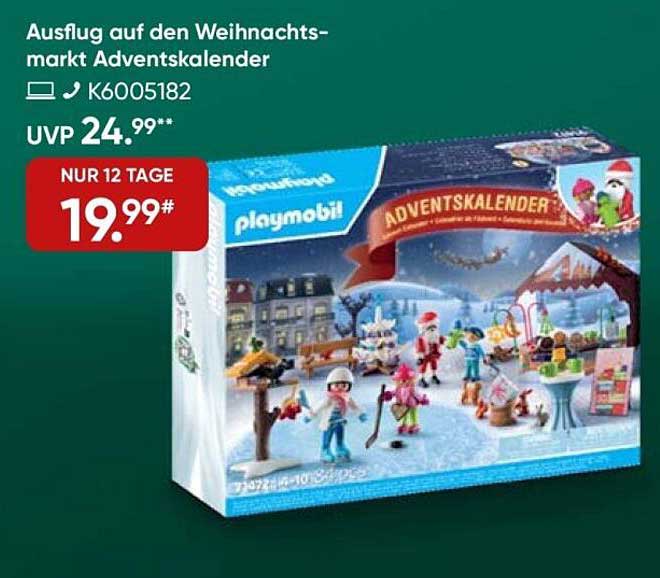 Playmobil Ausflug auf den Weihnachtsmarkt Adventskalender