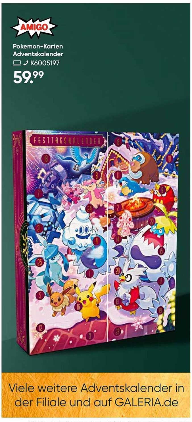 Pokemon-Karten Adventskalender