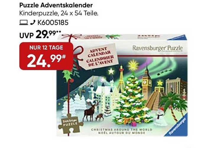 Puzzle Adventskalender - Christmas Around the World