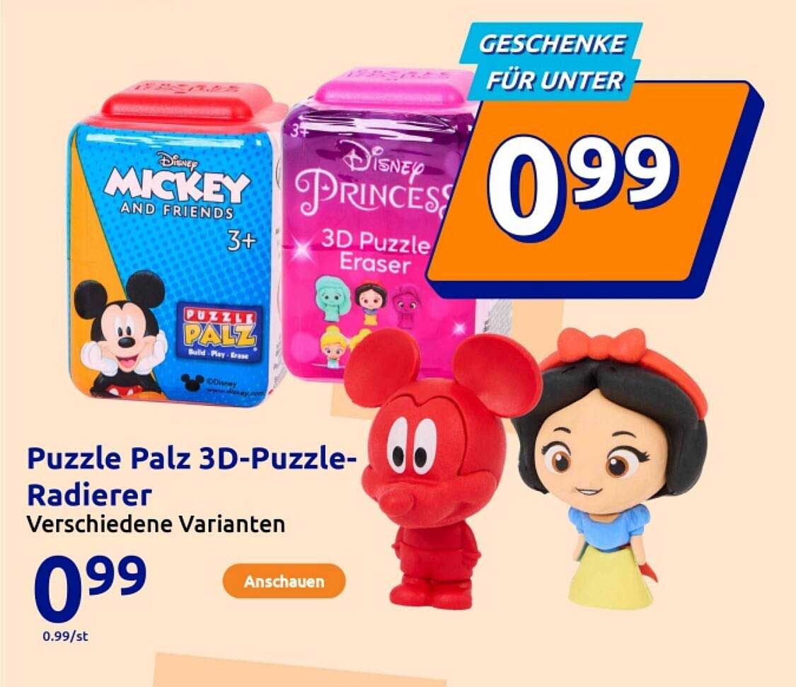 Puzzle Palz 3D-Puzzle-Radierer - Verschiedene Varianten