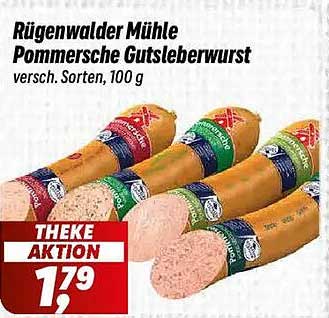 Rügenwalder Mühle Pommersche Gutsleberwurst, 100 g