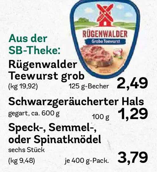 Rügenwalder Teewurst grob 125 g-Becher