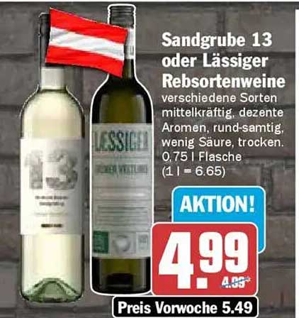 Sandgrube 13 oder Lässiger Rebsortenweine