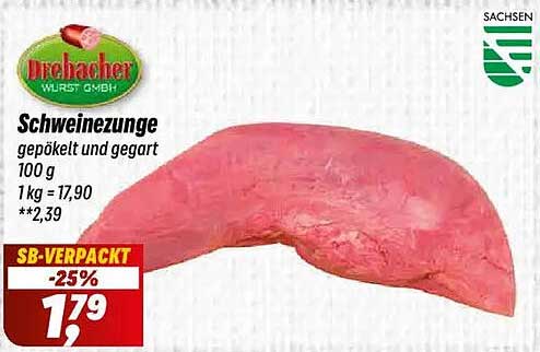 Schweinezungengepökelt und gegart