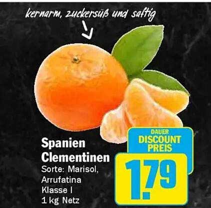 Spanien Clementinen - Sorte: Marisol, Arrufatina, Klasse I, 1 kg Netz