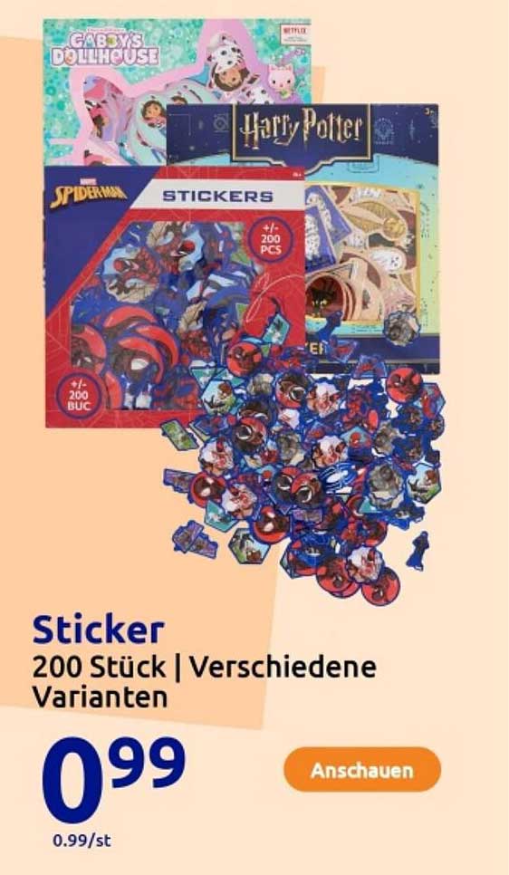 Sticker 200 Stück | Verschiedene Varianten