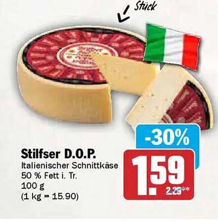 Stilfser D.O.P. - Italienischer Schnittkäse 50 % Fett i. Tr.