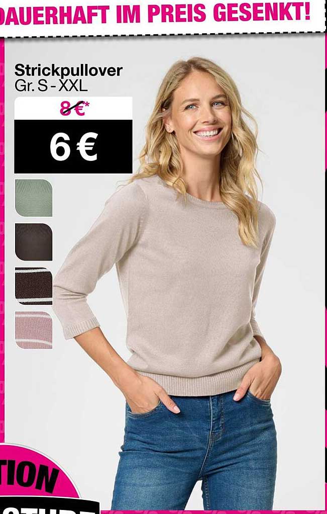 Strickpullover Gr. S - XXL, jetzt nur 6 € (statt 8 €)