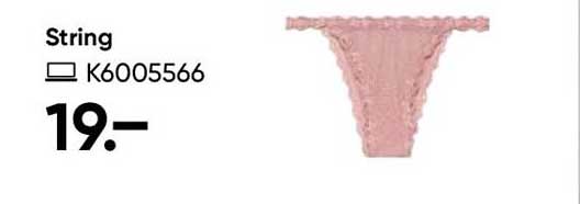 String in zartem Rosa - K6005566