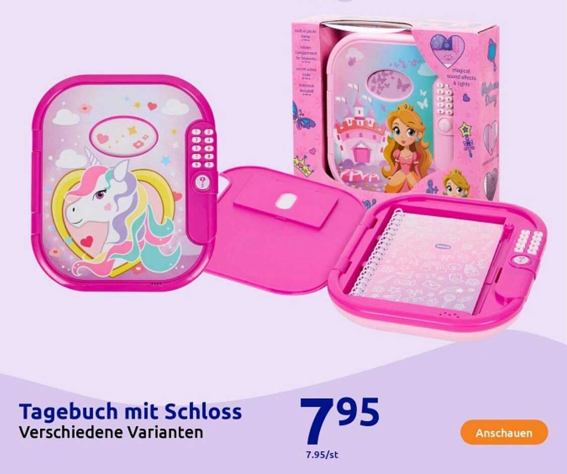 Tagebuch mit Schloss - Verschiedene Varianten