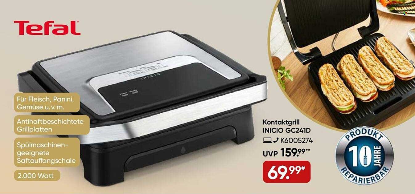 Tefal Kontaktgrill INICIO GC241D