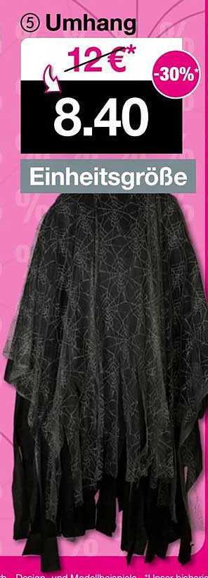 Umhang - 30% Rabatt auf Halloween-Mode