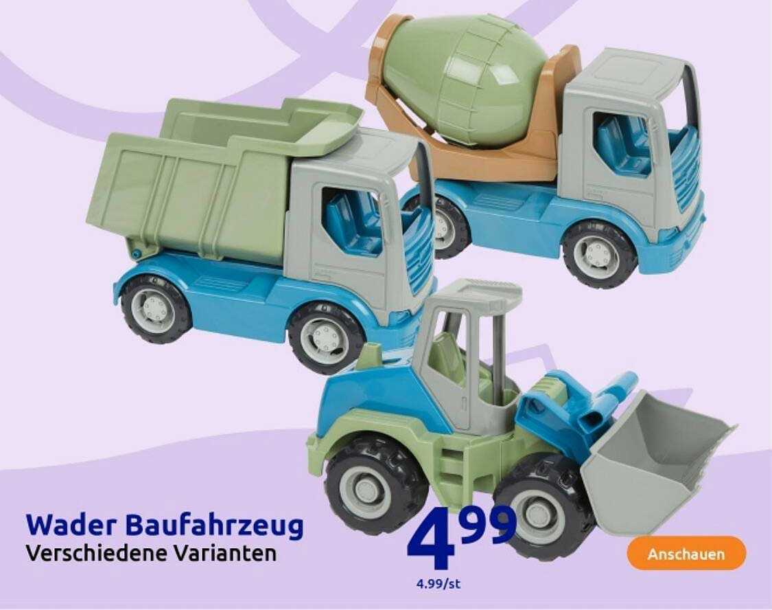 Wader Baufahrzeug - Verschiedene Varianten