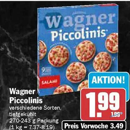 Wagner Piccolinis - verschiedene Sorten, tiefgekühlt