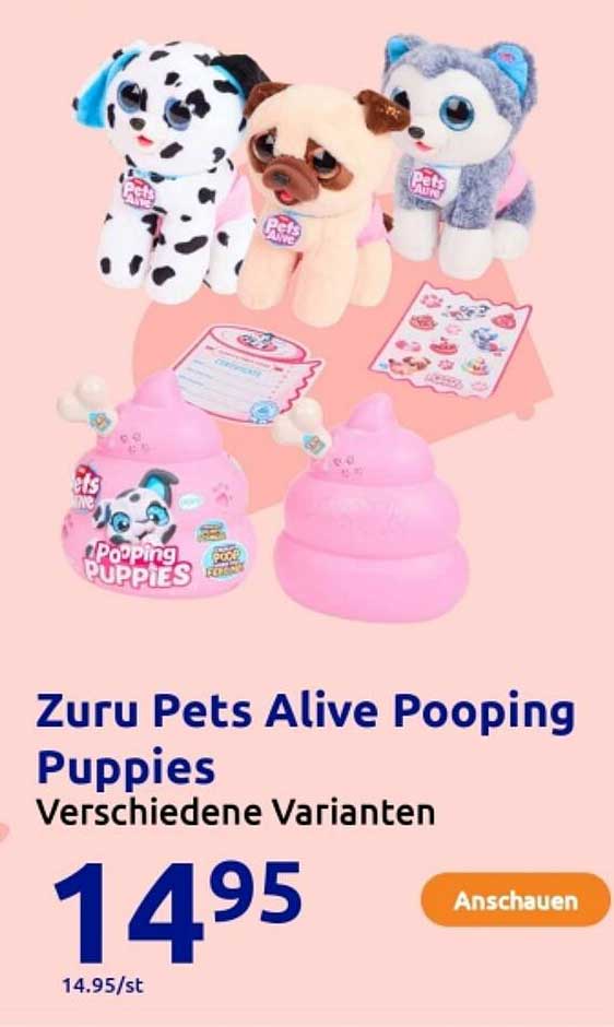 Zuru Pets Alive Pooping Puppies - Verschiedene Varianten