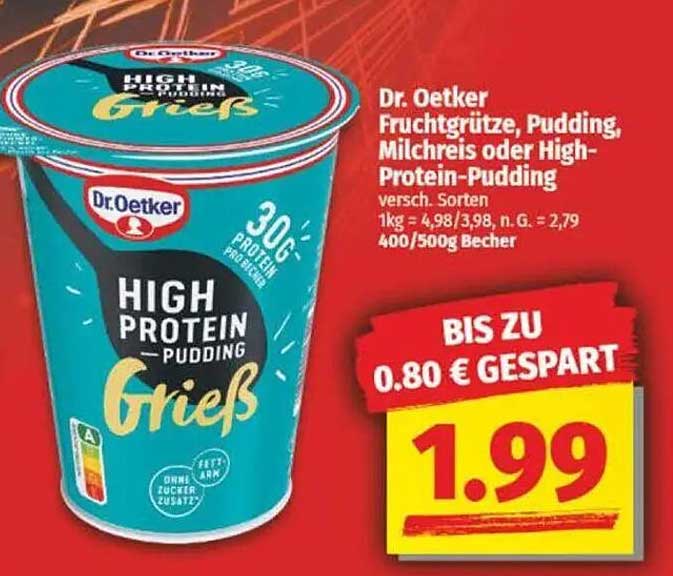 HIGH PROTEIN PUDDING Grieß